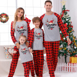 Christmas Plaid Patchwork Printed Homewear Parent-Child Set GFTM-JJF-2221