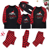 Christmas Hat Print Parent-Child Pajama Set GFTM-JJFA01-523
