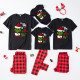 Christmas Printed BlackTops Plaid Print Loungewear Parent-Child Set GFTM-JJF53
