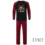 Christmas Hat Print Parent-Child Pajama Set GFTM-JJFA01-523