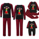 Christmas Printed Patchwork Plaid Print  Parent-Child Pajama Set GFTM-JJFA01