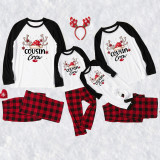 Christmas Plaid Patchwork Printed Homewear Parent-Child Set GFTM-JJF-2221