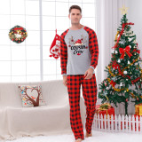 Christmas Plaid Patchwork Printed Homewear Parent-Child Set GFTM-JJF-2221
