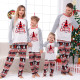 Christmas Tree Printed Loungewear Plaid Patchwork Parent-Child Set GFTM-JJF89