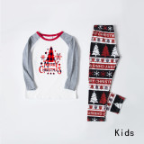 Christmas Tree Printed Loungewear Plaid Patchwork Parent-Child Set GFTM-JJF89