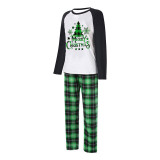 Christmas Plaid Patchwork Print Parent-Child Set GFTM-JJF90-230