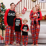 Christmas Plaid Patchwork Print Long Sleeve Parent-Child Set GFTM-JJF101