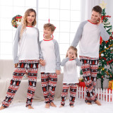 Christmas Tree Printed Loungewear Plaid Patchwork Parent-Child Set GFTM-JJF89