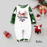 Christmas Printed Color Block Long Sleeve Parent-Child Set GFTM-JJF32-2221