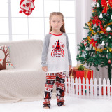 Christmas Tree Printed Loungewear Plaid Patchwork Parent-Child Set GFTM-JJF89