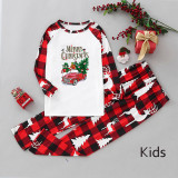 Christmas Plaid Patchwork Printed Loungewear Parent-child Set GFTM-JJF32-842