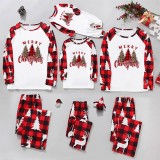 Christmas Print Long Sleeve Loungewear Plaid Pajama Set GFTM-JJF32-9