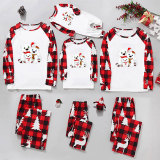 Christmas Print Long Sleeve Loungewear Plaid Pajama Set GFTM-JJF32-9