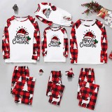 Christmas Print Long Sleeve Loungewear Plaid Pajama Set GFTM-JJF32-9