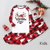 Christmas Plaid Patchwork Printed Homewear Parent-Child Set GFTM-JJF-2221