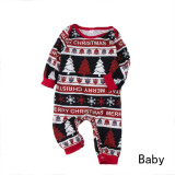 Christmas Tree Printed Loungewear Plaid Patchwork Parent-Child Set GFTM-JJF89