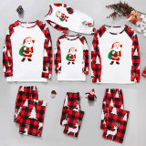 Christmas Print Long Sleeve Loungewear Plaid Pajama Set GFTM-JJF32-9