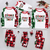 Christmas Plaid Patchwork Printed Loungewear Set GFTM-JJF153