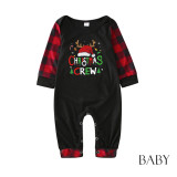 Christmas Hat Print Parent-Child Pajama Set GFTM-JJFA01-523