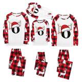 Christmas Letter Print Long Sleeve Parent-Child Pajama Set GFTM-JJF32