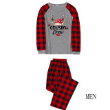 Christmas Plaid Patchwork Printed Homewear Parent-Child Set GFTM-JJF-2221