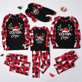 Christmas Plaid Patchwork Printed Homewear Parent-Child Set GFTM-JJF-2221