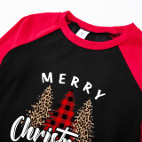 Christmas Plaid Patchwork Print Long Sleeve Parent-Child Set GFTM-JJF101