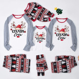 Christmas Plaid Patchwork Printed Homewear Parent-Child Set GFTM-JJF-2221