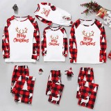 Christmas Print Long Sleeve Loungewear Plaid Pajama Set GFTM-JJF32-9