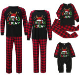 Christmas Hat Print Parent-Child Pajama Set GFTM-JJFA01-523