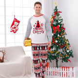 Christmas Tree Printed Loungewear Plaid Patchwork Parent-Child Set GFTM-JJF89