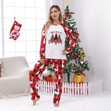 Christmas Print Long Sleeve Loungewear Plaid Pajama Set GFTM-JJF32-9