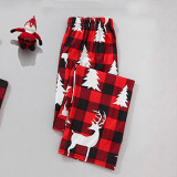 Christmas Plaid Patchwork Printed Loungewear Parent-child Set GFTM-JJF32-842