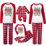 Christmas Printed Colorblocked Parent-Child Pajama Set GFTM-JJF103-3
