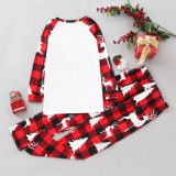 Christmas Plaid Patchwork Printed Homewear Parent-Child Set GFTM-JJF-2221