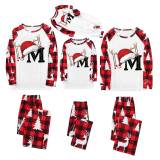 Christmas Letter Print Long Sleeve Parent-Child Pajama Set GFTM-JJF32