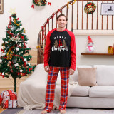 Christmas Plaid Patchwork Print Long Sleeve Parent-Child Set GFTM-JJF101