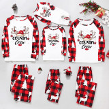 Christmas Plaid Patchwork Printed Homewear Parent-Child Set GFTM-JJF-2221