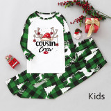 Christmas Printed Color Block Long Sleeve Parent-Child Set GFTM-JJF32-2221