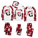 Christmas Letter Print Long Sleeve Parent-Child Pajama Set GFTM-JJF32