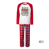 Christmas Printed Colorblocked Parent-Child Pajama Set GFTM-JJF103-3