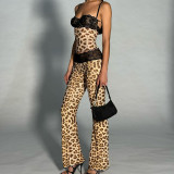Sexy Sling Slim Tank Top Low Waisted Pants Suit GHEM-K24S43226