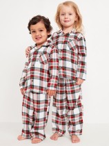 Christmas Plaid Print Parent-Child Pajama Set GSGS-0708
