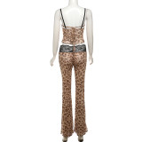 Sexy Sling Slim Tank Top Low Waisted Pants Suit GHEM-K24S43226