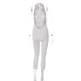 Sleeveless Tie Up Backless Jumpsuit BLG-P4817180A