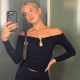 One Shoulder Long Sleeve T Shirt BLG-T4917486K