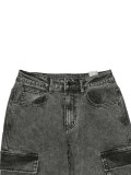 Fashion Denim High Waist Straight Jeans SH-391296
