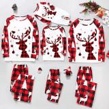Plaid Patchwork Printed Parent-Child Loungewear Christmas Set GFTM-JJF32-109