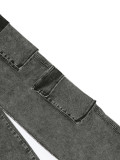 Fashion Denim High Waist Straight Jeans SH-391296