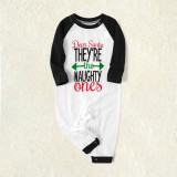 Christmas Letter Prints Long Sleeve Parent-child Loungewear Set GFTM-JJF90-358